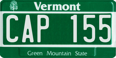 VT license plate CAP155