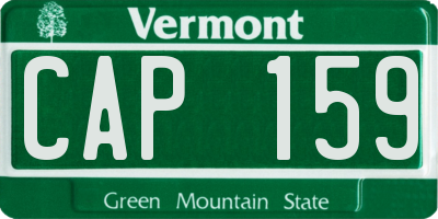 VT license plate CAP159