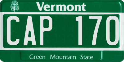 VT license plate CAP170