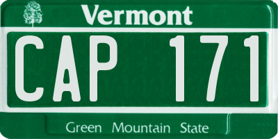 VT license plate CAP171