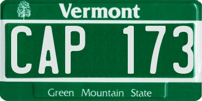 VT license plate CAP173