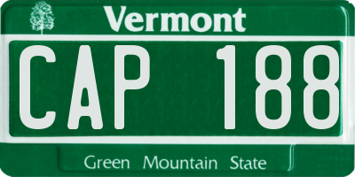 VT license plate CAP188