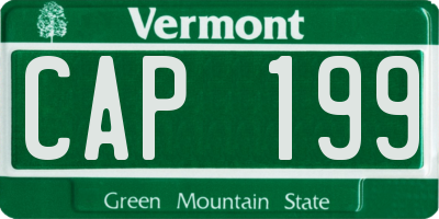 VT license plate CAP199