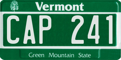 VT license plate CAP241