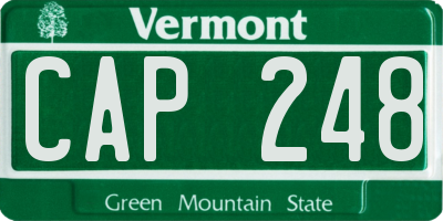 VT license plate CAP248
