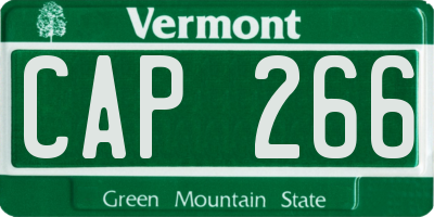 VT license plate CAP266
