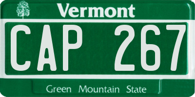 VT license plate CAP267