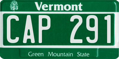 VT license plate CAP291