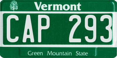 VT license plate CAP293