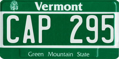 VT license plate CAP295