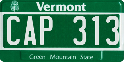 VT license plate CAP313
