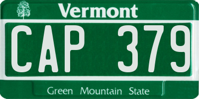 VT license plate CAP379