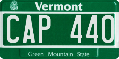 VT license plate CAP440