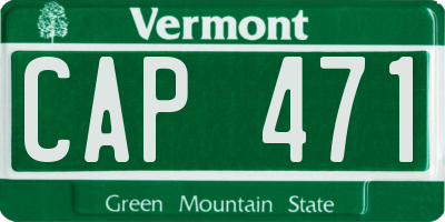 VT license plate CAP471