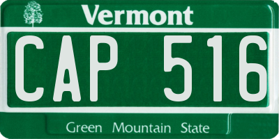 VT license plate CAP516