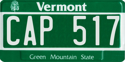 VT license plate CAP517