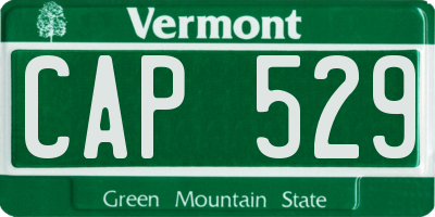 VT license plate CAP529