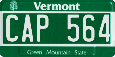 VT license plate CAP564