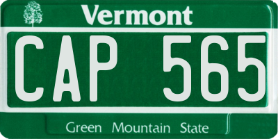 VT license plate CAP565