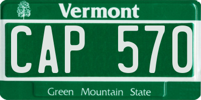 VT license plate CAP570