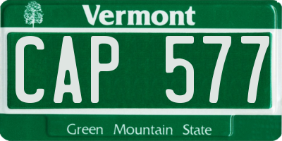 VT license plate CAP577