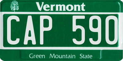 VT license plate CAP590