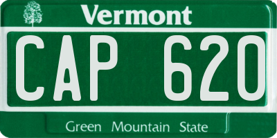 VT license plate CAP620