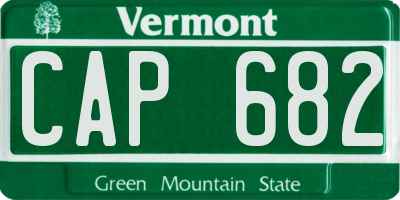 VT license plate CAP682