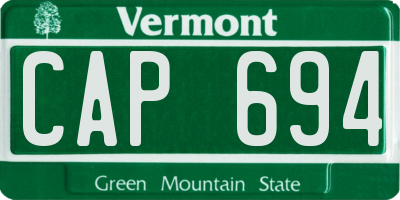 VT license plate CAP694