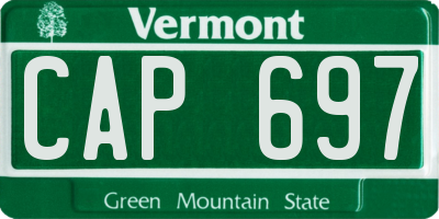VT license plate CAP697