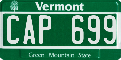 VT license plate CAP699