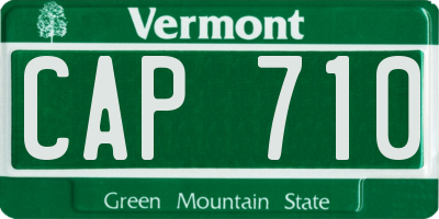 VT license plate CAP710