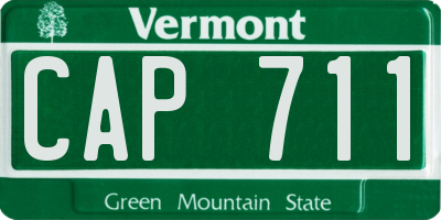 VT license plate CAP711