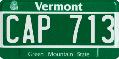 VT license plate CAP713