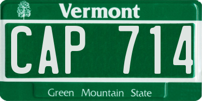 VT license plate CAP714