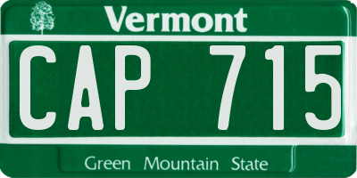 VT license plate CAP715