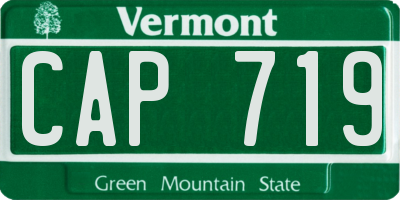 VT license plate CAP719