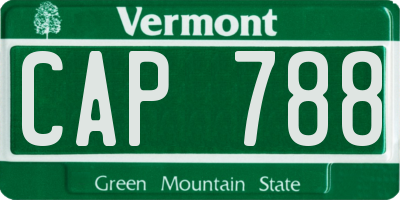 VT license plate CAP788