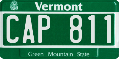 VT license plate CAP811