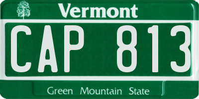 VT license plate CAP813