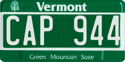 VT license plate CAP944