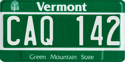 VT license plate CAQ142