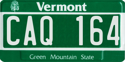 VT license plate CAQ164