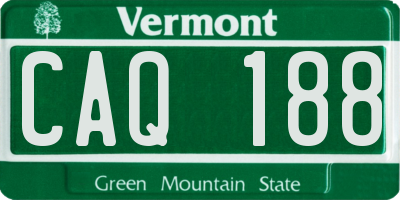 VT license plate CAQ188