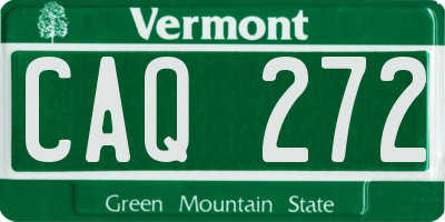 VT license plate CAQ272