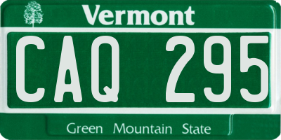 VT license plate CAQ295