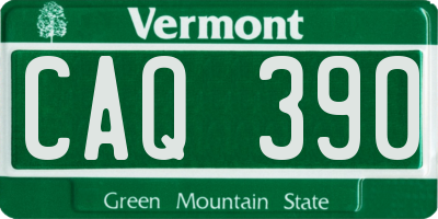 VT license plate CAQ390