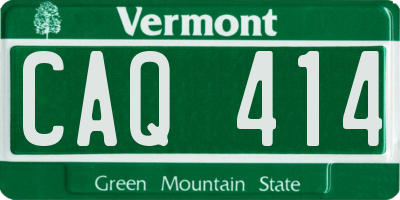 VT license plate CAQ414