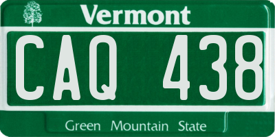 VT license plate CAQ438