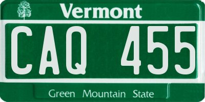 VT license plate CAQ455
